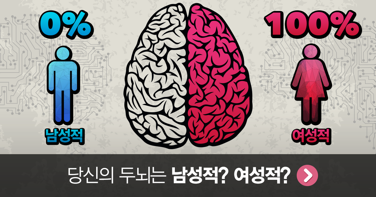 당신의 두뇌는 남성적? 여성적?