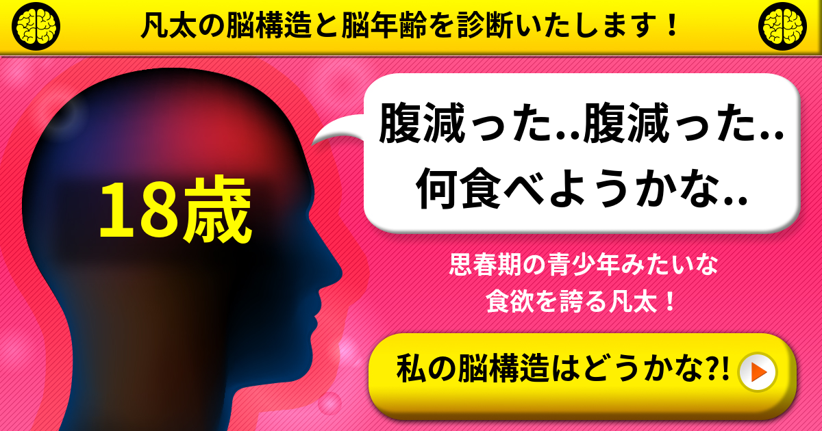 あなたの脳構造と脳年齢を診断いたします！