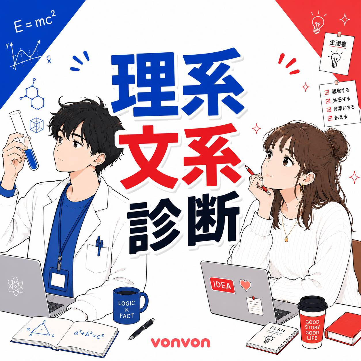 理系脳・文系脳診断