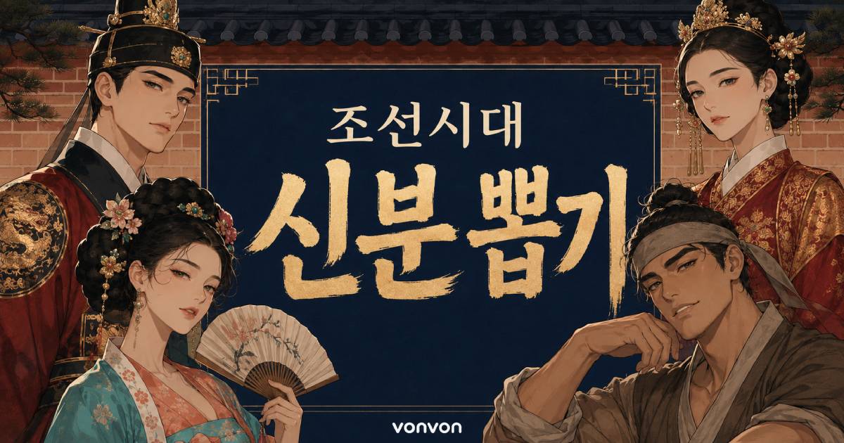 조선시대 신분 뽑기