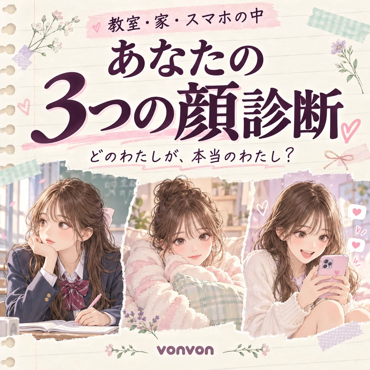 あなたの3つの顔診断