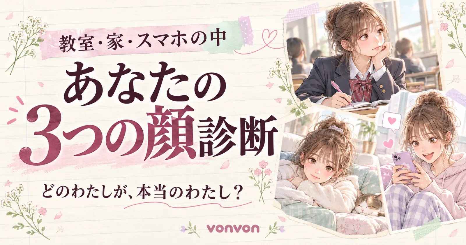 あなたの3つの顔診断